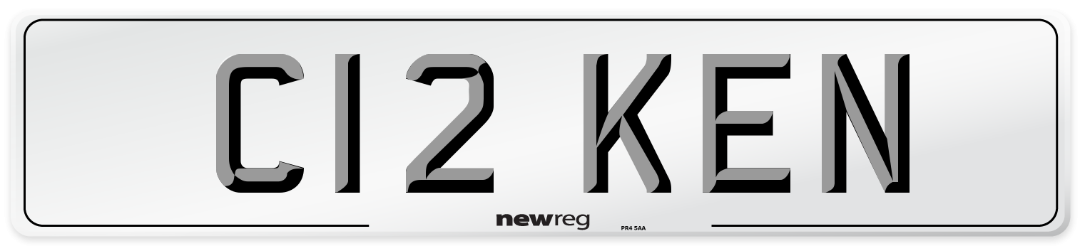 C12 KEN Number Plate from New Reg